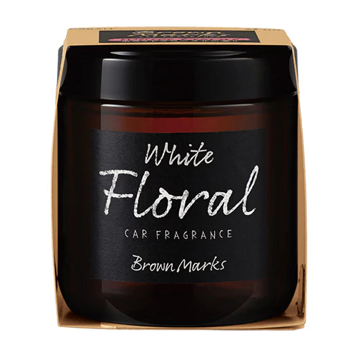 Brown Marks Gel White Floral